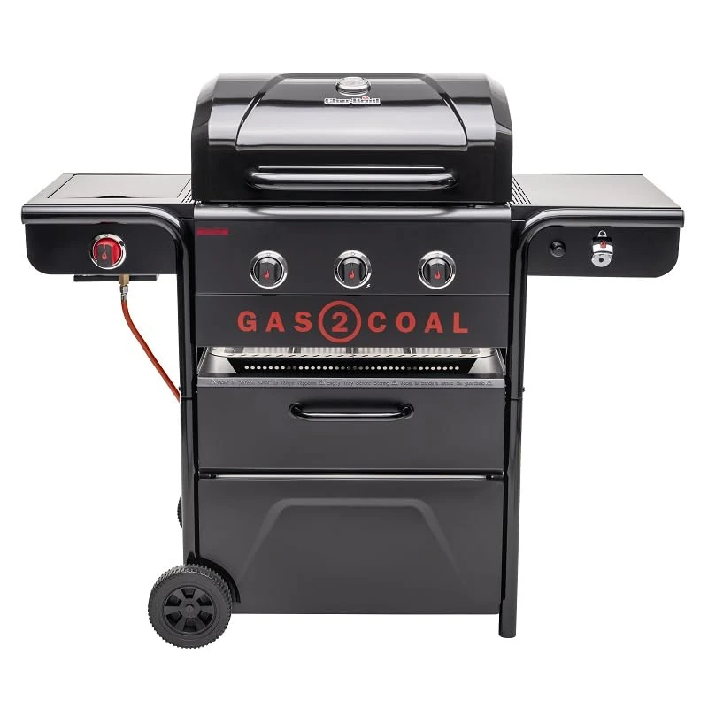 Char-Broil Gas2Coal Special Edition 3+1 Burner Hybrid Grill, Patented Charcoal 900°C Sear Burner & Extra Plate - Image 1