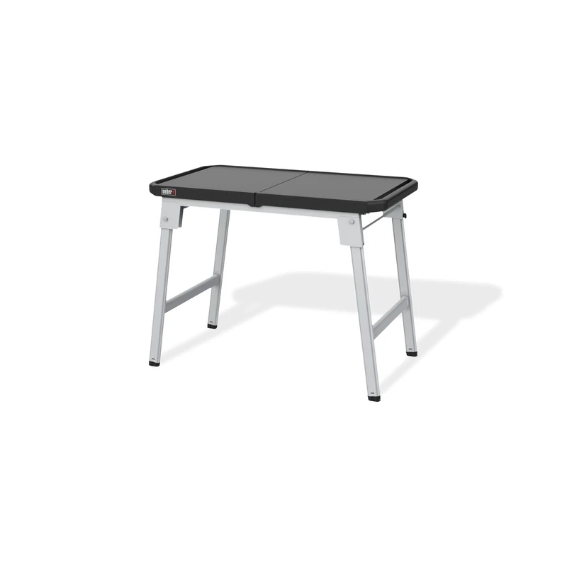 Weber Premium Universal BBQ Table/For Slate, Lumin, Q and Pulse Series Barbecues, Expandable & Height Adjustable with Side Tables, Compatible with Weber Works Accessories, 75.5 x 168 x 56.5 cm
