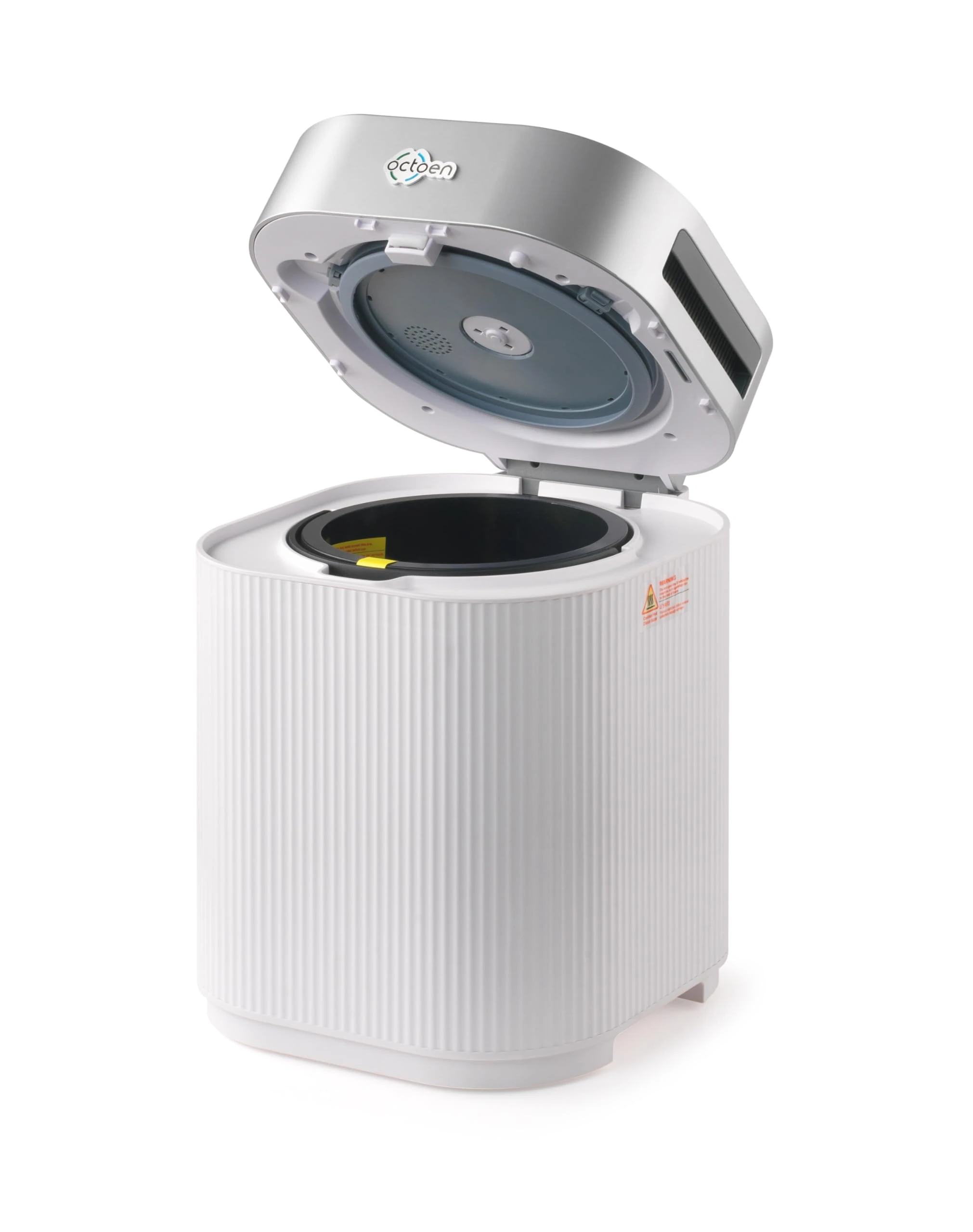 3L Electric Kitchen Composter w/ 2 Free Filters, 3 Modes w/Auto Cleaning UV-C Light Sanitizer, Rapid Conversion Within 2-8 Hours. Indoor/Outdoor, Turn Food Waste to Fertilizer for Garden, by OCTOEN