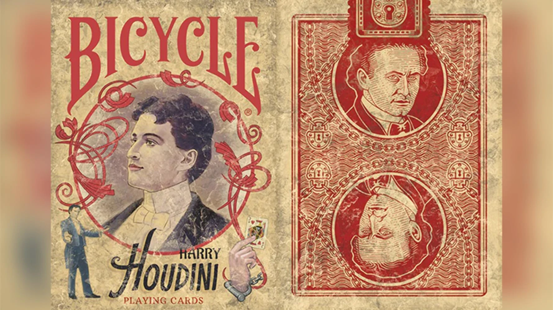 Murphy's Magic Supplies, Inc. Bicycle Harry Houdini Playing Cards by Collectible Playing Cards
