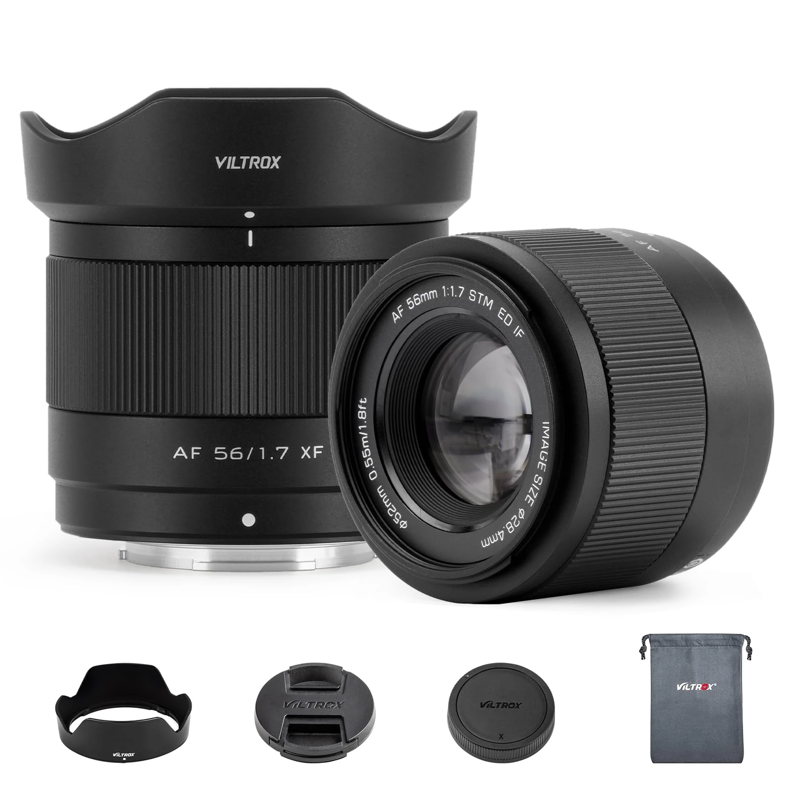 VILTROX 56mm F1.7 APS-C Autofocus Lenses for Fuji X Mount Camera Lenses Large Aperture Standard Lens Compatible for Fuji X-T5 X-T4 X-T30 II X-S10 X-T200 X-T30 X-H1 X-H2 X-T3 X-T100