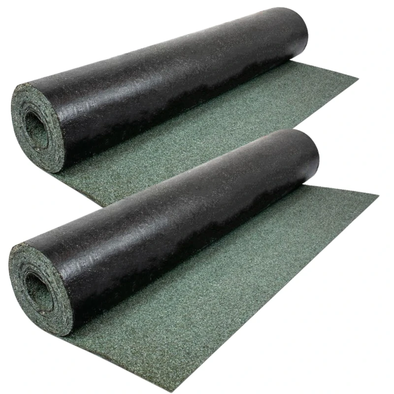 2 Rolls Heavy-Duty Green Polyester Shed Roofing Felt, 16.4 x 3.2 ft (5m x 1m) - Heavy Duty Weatherproof Roof Felt, Premium Quality10-Year Life Expectancy, Durable Roof Covering