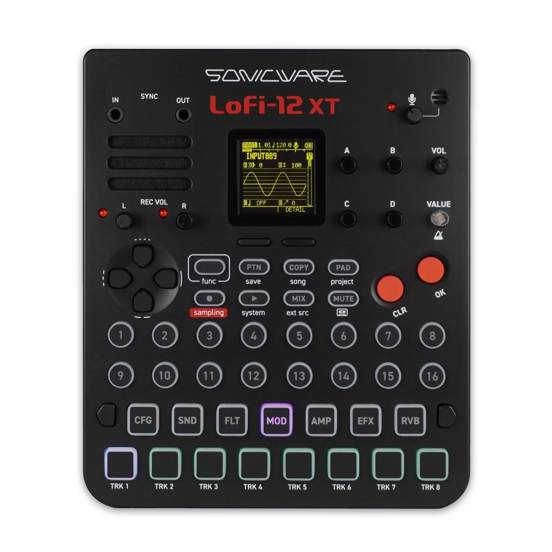 Sonicware Lofi-12 XT [Low-res Digitized Sampler] 12/24kHz Early-Digital Sound Sampling+12-bit Sampler mode, Compact/Lightwight/Battery-poweredTry Now, Intro Deal!