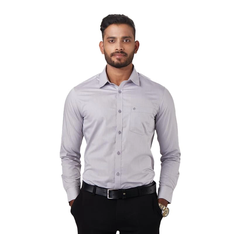 Kut for You Men's KFU-BFS-GGRA-SF-M Dress Shirt, Gunmetal Grace, M