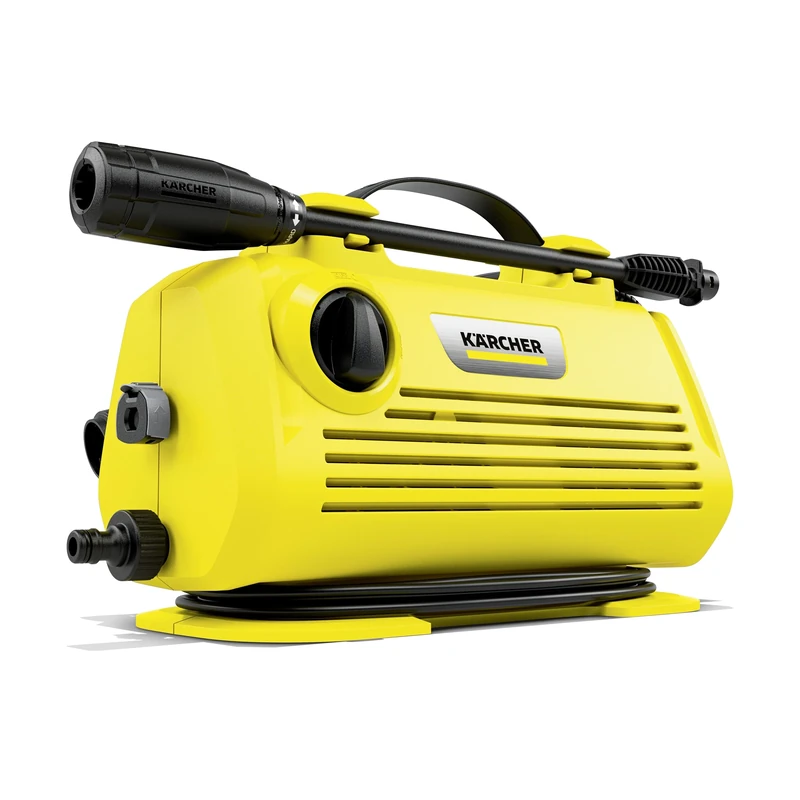 Kärcher K 2 Horizontal Electric Power Pressure Washer, 1700 PSI, 1.4 GPM, with 1 Spray Wand and Pressure Hose, Compact Design, Easy to Store