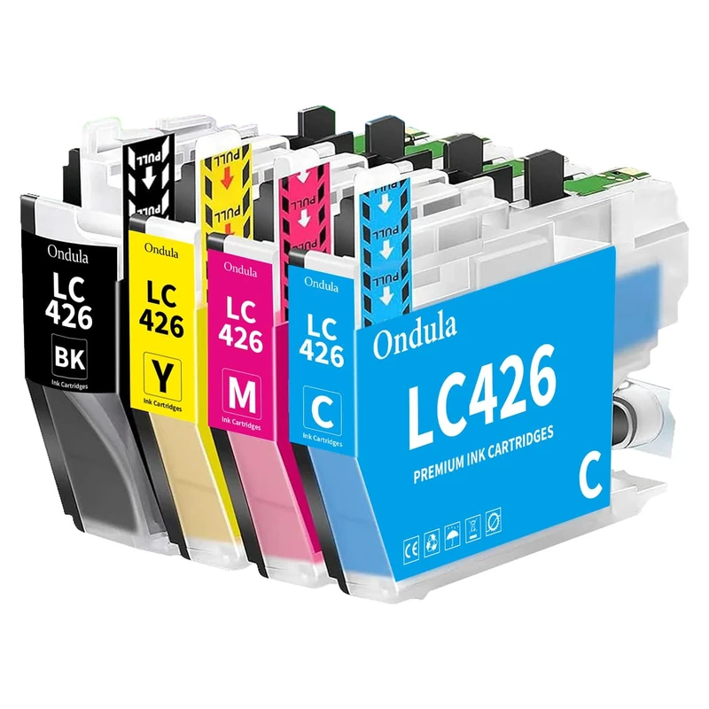 Ondula LC426 Ink Cartridges Replacement for Brother LC426 LC-426 LC426XL Multipack for MFC-J4335DW MFC-J4340DW MFC-J4535DW MFC-J4540DW Printer (Black Yellow Cyan Magenta)