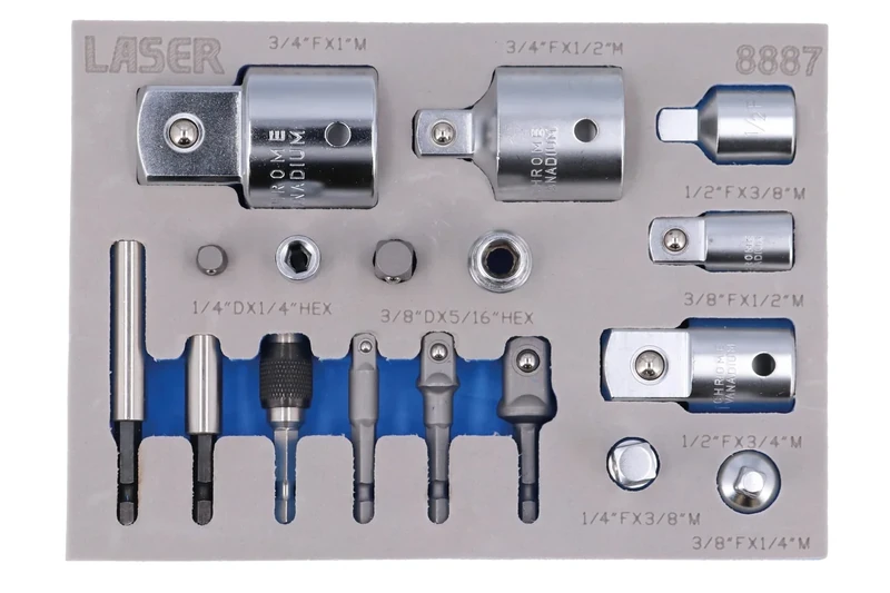 Laser 8887 Adaptor Set 17pc