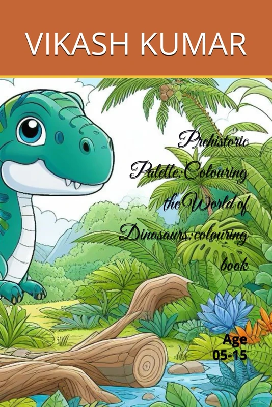 Prehistoric Palette: Colouring the World of Dinosaurs: colouring book