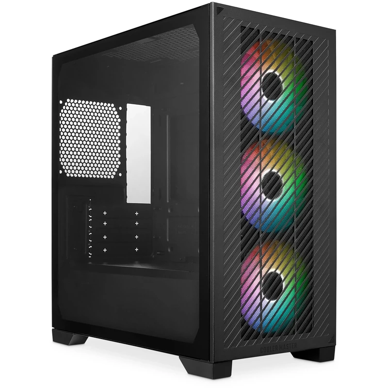 Cooler Master Elite 301 - Mini-Tower (Micro-ATX, ITX), 3 x 120mm ARGB Intake Fans (1200 RPM), Supports up to 280mm Radiator or 365mm GPU, Ventilated PSU Shroud, USB 3.2 Gen1 Type-C