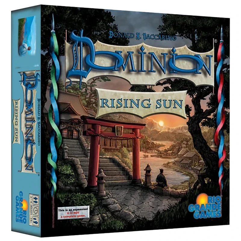 Rio Grande Games | Dominion: Rising Sun | Board Game Expansion | Ages 14+ | 2-4 Players | 30 Minutes Playing Time