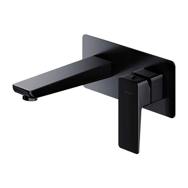 Omnires Bathroom Sink tap which is Mount Under The Plaster Parma - Black - PM7415BL