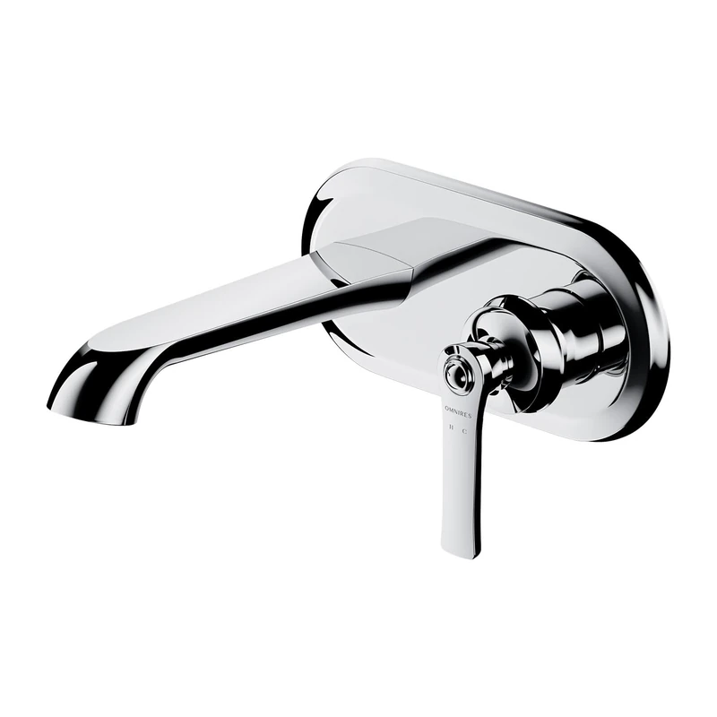 Omnires Bathroom tap for Sink which is Mount Under The Plaster Y - Black - Y1215HBL