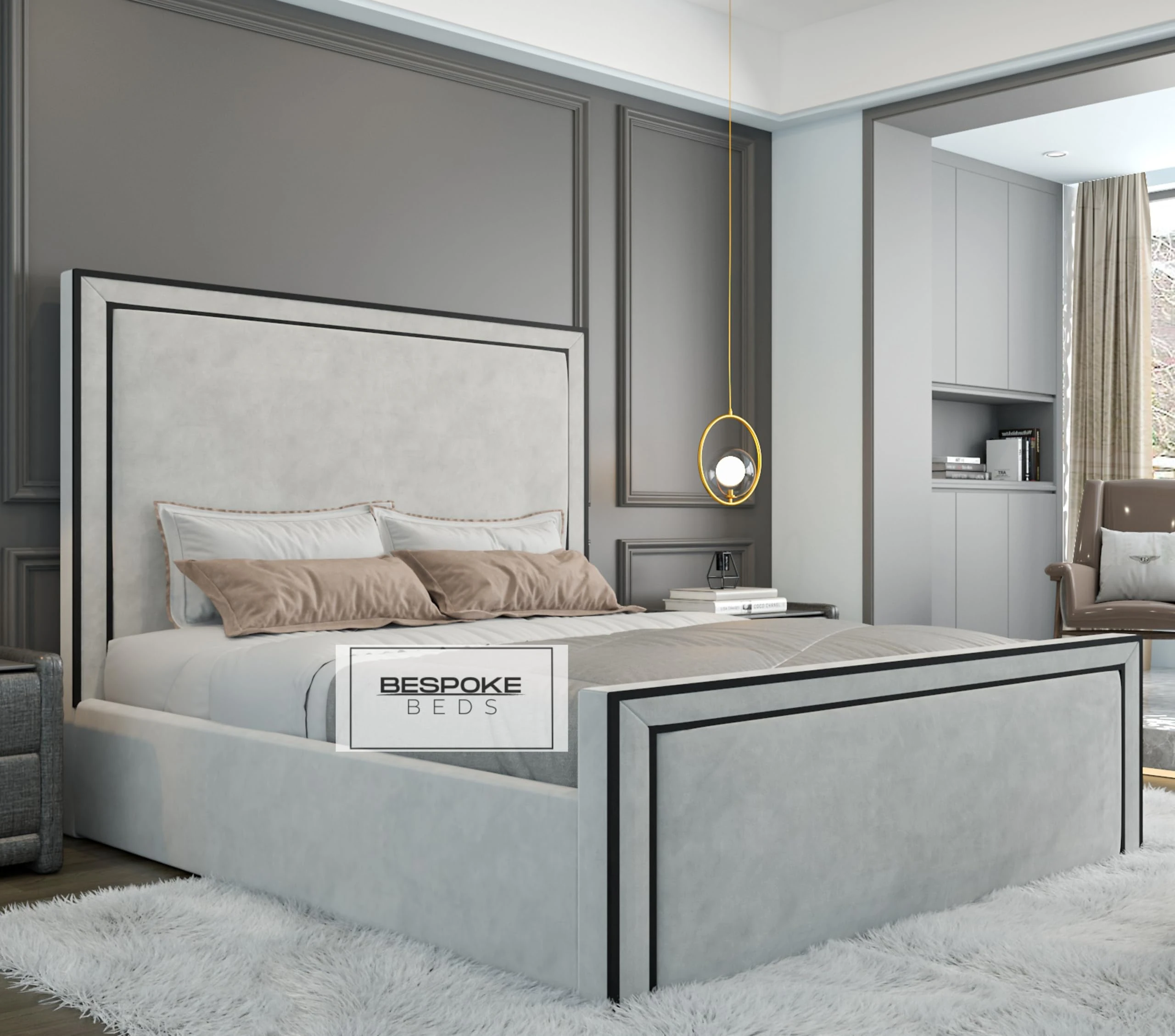 Fabric Upholstered Bed Frame, Ottoman Storage Bed Frame, Plush Velvet Bed Frame With Black Thread, Double King,Super King Bed Frames (Burgundy Plush Velvet, 5FT King Size)