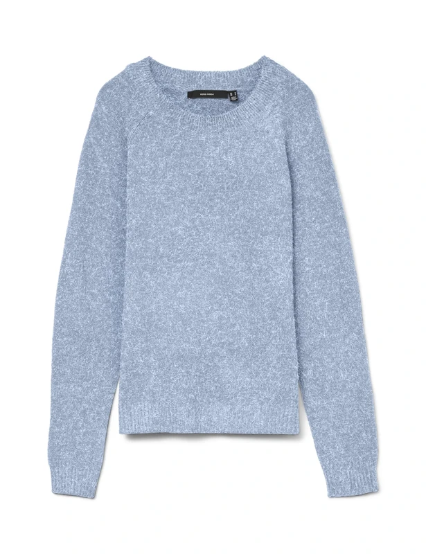 VERO MODA Vmdoffy LS O-Neck Blouse Ga Noos, Cashmere Blue, M