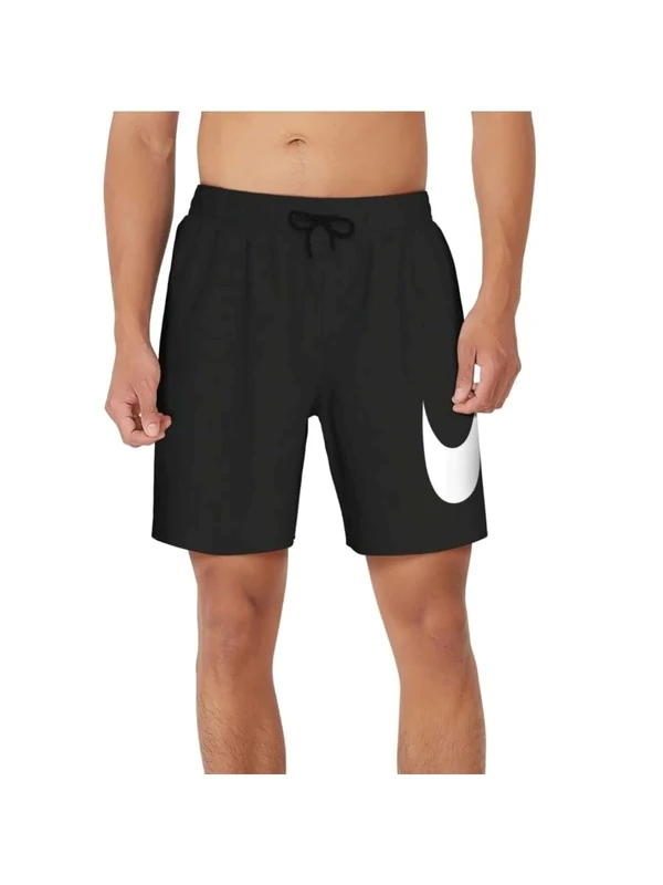 NIKE Swimwear Men's Boxer Shorts, Black, L