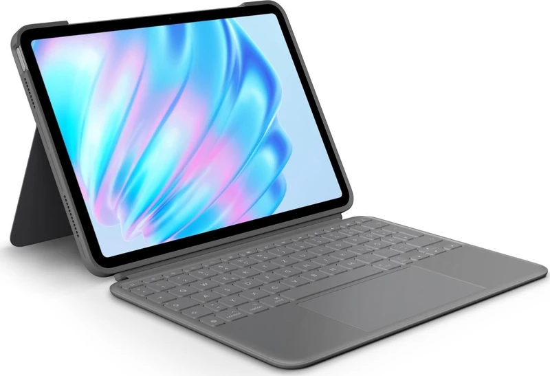 Logitech Combo Touch iPad Air 11-inch (M2), iPad Air (4th & 5th gen - 2020, 2022, 2024) Keyboard Case - Detachable backlit keyboard with kickstand - QWERTZ