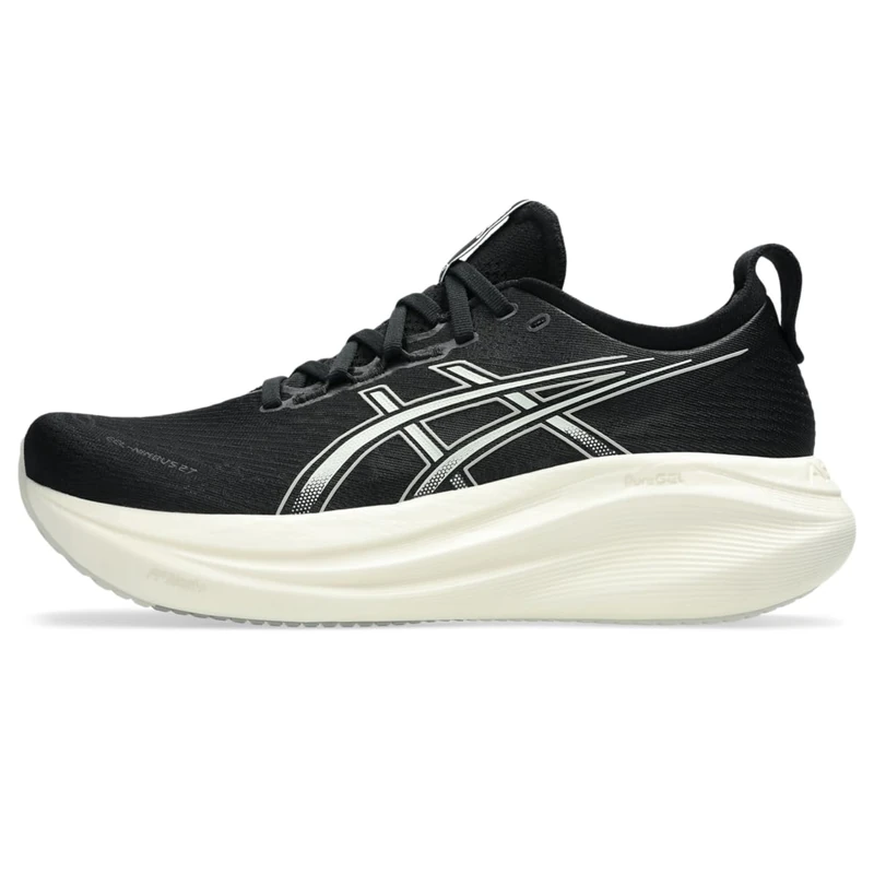 ASICS Men's Gel-Nimbus 27 Running Shoe, Black/Lake Grey, 10 UK