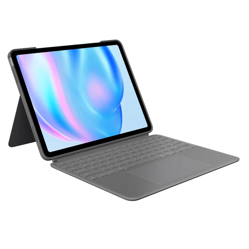 Logitech Combo Touch iPad Pro 13-inch (M4)(2024) Keyboard Case - Detachable backlit keyboard with kickstand, comfortable typing, multi-use mode - Graphite, QWERTY Layout - Image 1