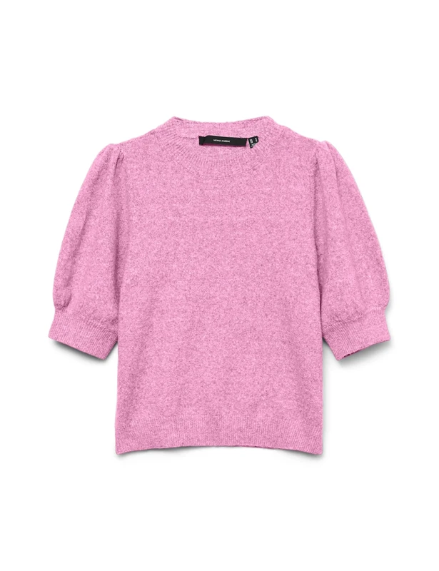 VERO MODA Women's Vmdoffy 2/4 O-Neck Pullover Ga Noos, Bonbon, S