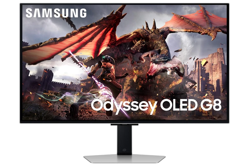 Samsung Odyssey Gaming OLED G8 LS32DG802SUXXU 32" Ultra HD Gaming Monitor - 4K UHD, 0.03ms, 240Hz, HDR10+, Height Adjust, Speakers, Full Smart Platform, 3840x2160
