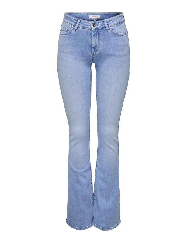 ONLY Female Flared Fit Jeans ONLBLUSH Medium Waist Flared Jeans, Special Bright Blue Denim, XS / 32L