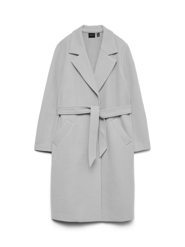 VERO MODA Vmfortuneaya Ga Noos Long Coat, Light Grey Mix, XL