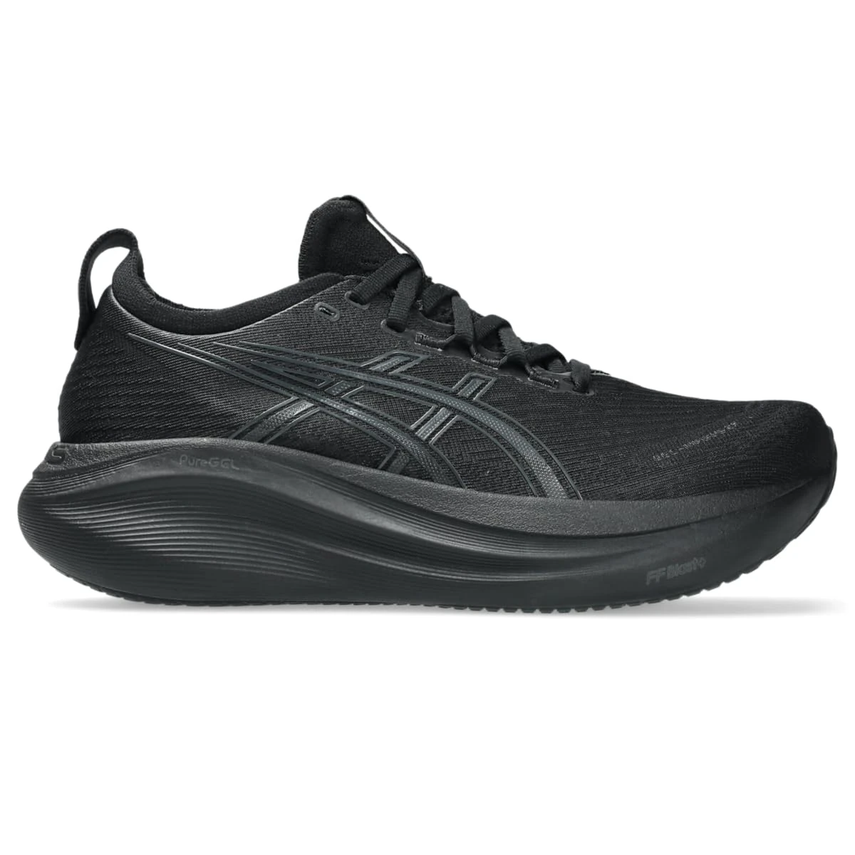 ASICS Women's Gel-Nimbus 27 Running Shoe, Black/Graphite Grey, 12 Wide