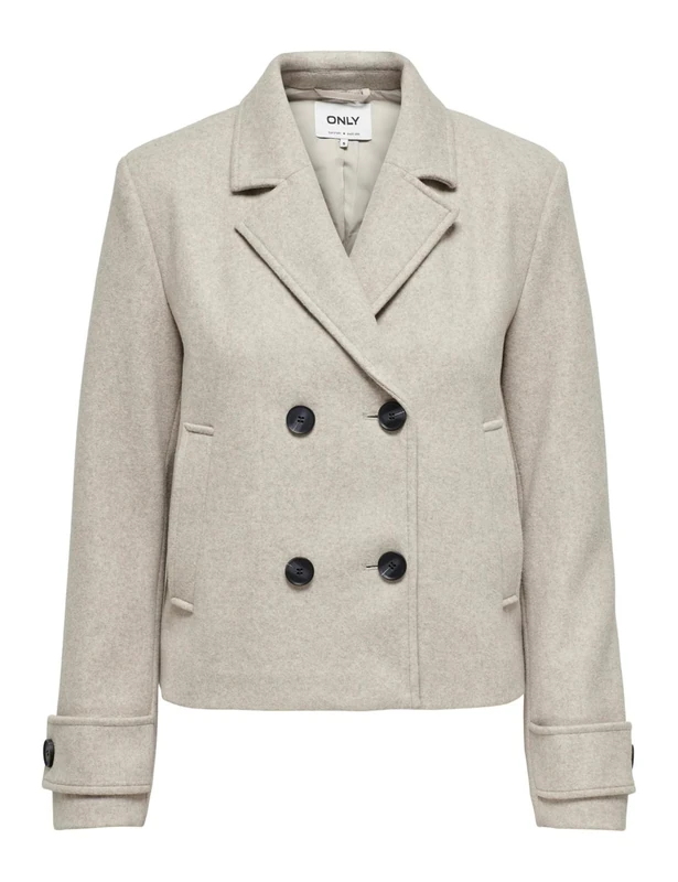 Only Onlfreja Life Short Db Jacket Otw Noos Coat, Hummus, S Women, Hummus, S