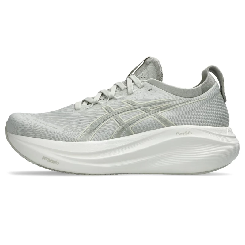 ASICS Women's Gel-Nimbus 27 Running Shoe, Lake Grey/White Sage, 8 UK - Image 1