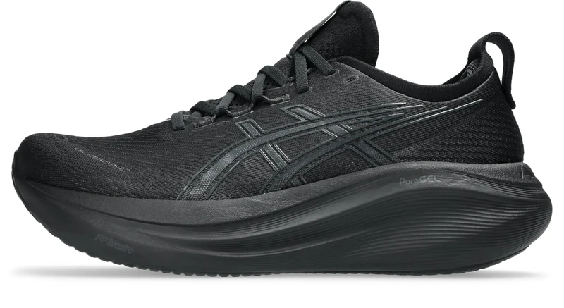 ASICS Men's Gel-Nimbus 27 Running Shoes, Black/Graphite Grey, 10.5 UK