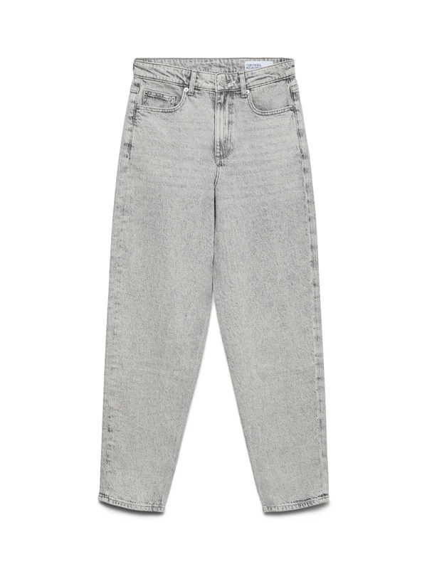 VERO MODA Vmtessa Hr Mom Jeans Ra207 Ga, Light Grey Denim, 27W x 30L