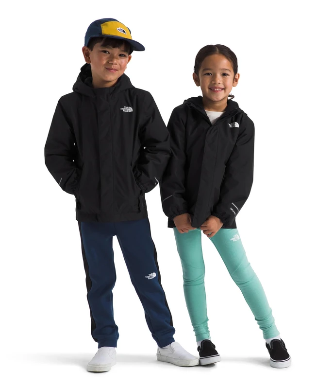 The North Face Boys Antora Rain Jacket, Tnf Black/Tnf Black, 7/8 Years