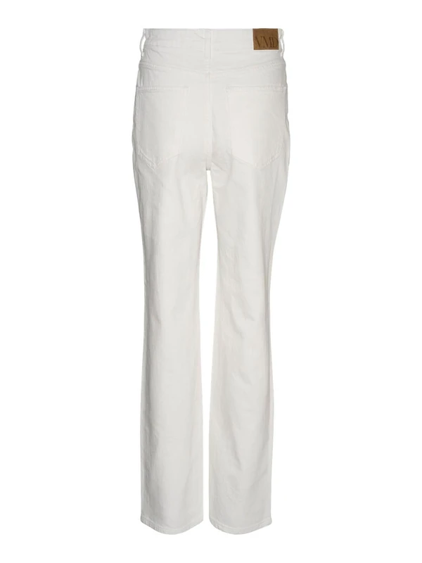 VERO MODA Vmtessa Hr Straight Jeans Color Ga Noos, Bright White, 28W x 34L