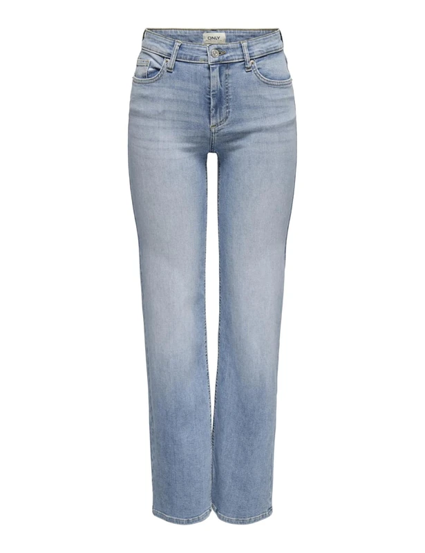 ONLY Onlblush Mid Straight DNM Tai467 Noos Straight Fit, Light Blue Jeans, 4 UK/XS/L Women, Light Denim Blue, 32 FR/XS/L
