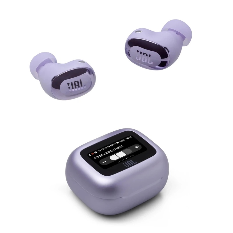 JBL Live Buds 3, Wireless Earbud Headphones with Bluetooth, 40h Battery Life, True Adaptive Noise Cancelling and High-Resolution JBL Signature Sound, IP55 Waterproof, Purple