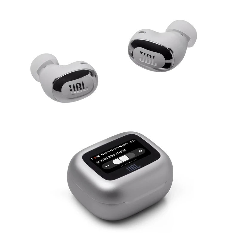 JBL Live Buds 3, Wireless Earbud Headphones with Bluetooth, 40h Battery Life, True Adaptive Noise Cancelling and High-Resolution JBL Signature Sound, IP55 Waterproof, Silver