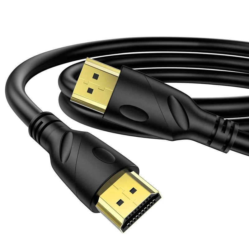 Jorenca 8K/4K HDMI Cable 1m(HDMI 2.1,8k@60hz,48gbps&4k@120hz,18gbps)Ultra High Speed Gold Plated Connectors,Ethernet Audio Return,Video 8K/4K,Full HD1080p,3D Compatible with HDTV,Blu-Ray,PS3/4/5/9,ect