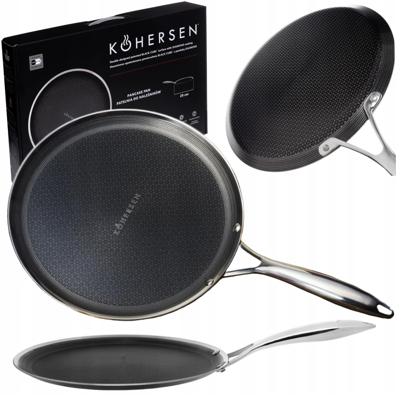 KOHERSEN Patelnia do naleśników Black Cube 29cm - Image 1