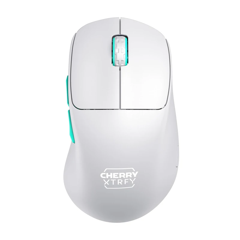 CHERRY XTRFY M64 Wireless, Ultralight Cordless Gaming Mouse, 2.4 GHz RF, Optimised for esports, Ergonomic Shape with Extra Low Front, White