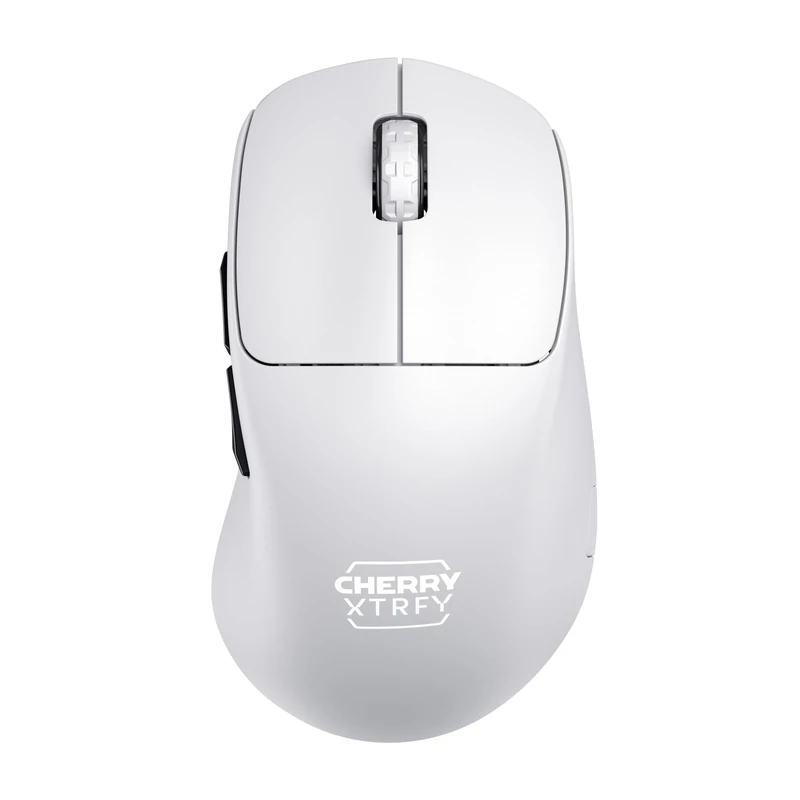 CHERRY XTRFY M64 Pro Wireless, Ultra-Fast Cordless Gaming Mouse, 2.4 GHz RF, Optimised for esports, 8K Mouse, Ergonomic Shape with Low Front, White