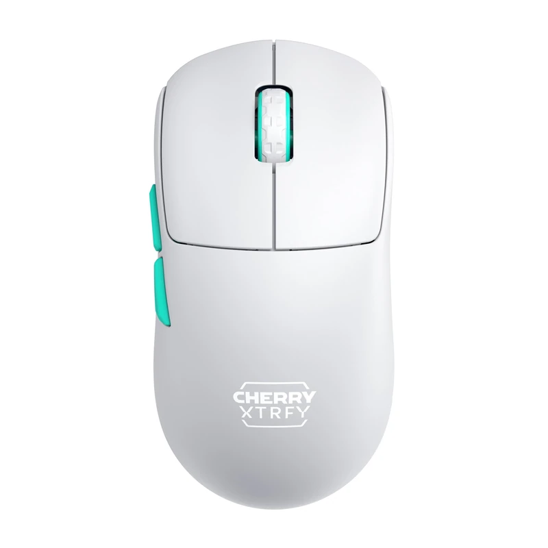 CHERRY XTRFY M68 Wireless, Ultra-Light Cordless Gaming Mouse, 2.4 GHz RF, Optimised for esports, Symmetrical Shape with Ultra-Low Front, White