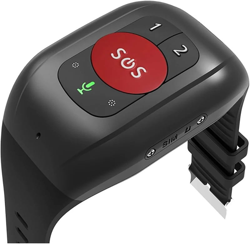 GPS Tracker for Elderly, Smartwatch with Fall Detection, Quick Call, Medication Reminder, Voice Intercom, Body Temperature Monitor, SOS Button, Autism, Spec Needs - Image 1