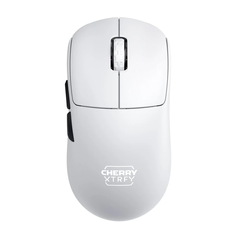CHERRY XTRFY M68 Pro Wireless, Ultra-Fast Cordless Gaming Mouse, 2.4 GHz RF, Optimised for esports, 8K Mouse, Symmetrical Shape with Low Front, White