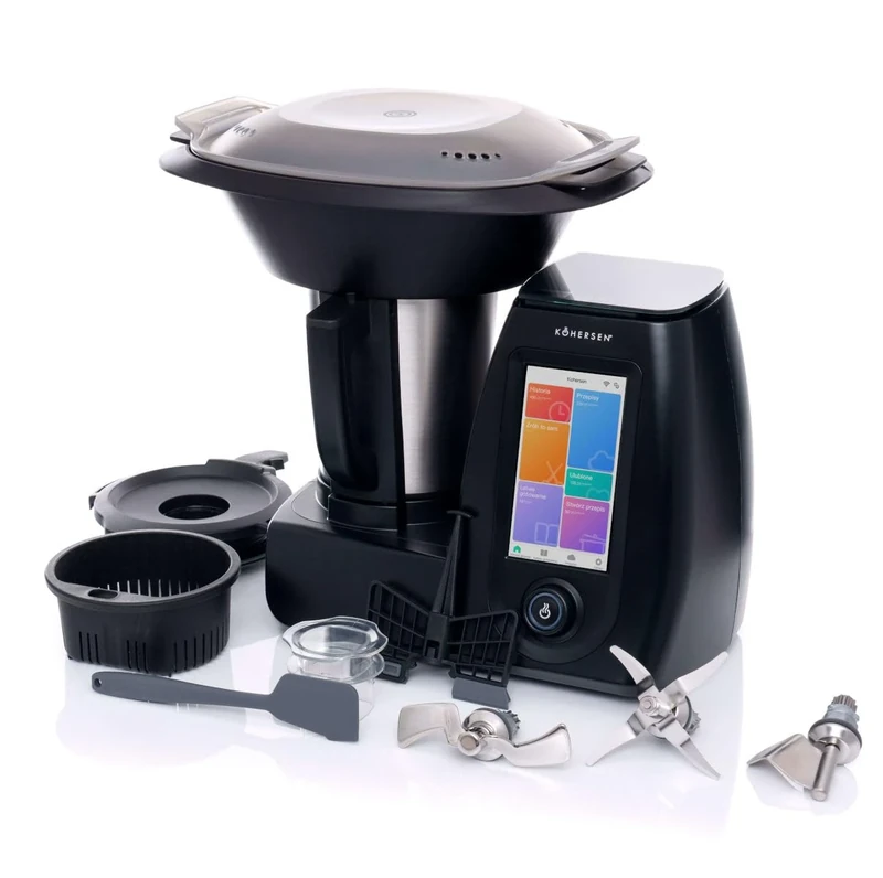Kohersen 71947 Multi-Function Kitchen Robot, Plastic, Black