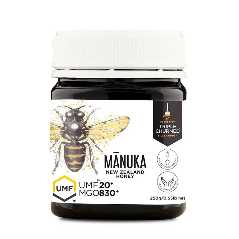 1839 Manuka Honey - Certified UMF 20+ genuine Tripple Churned Manuka Honey from New Zealand. 250g Jar.
