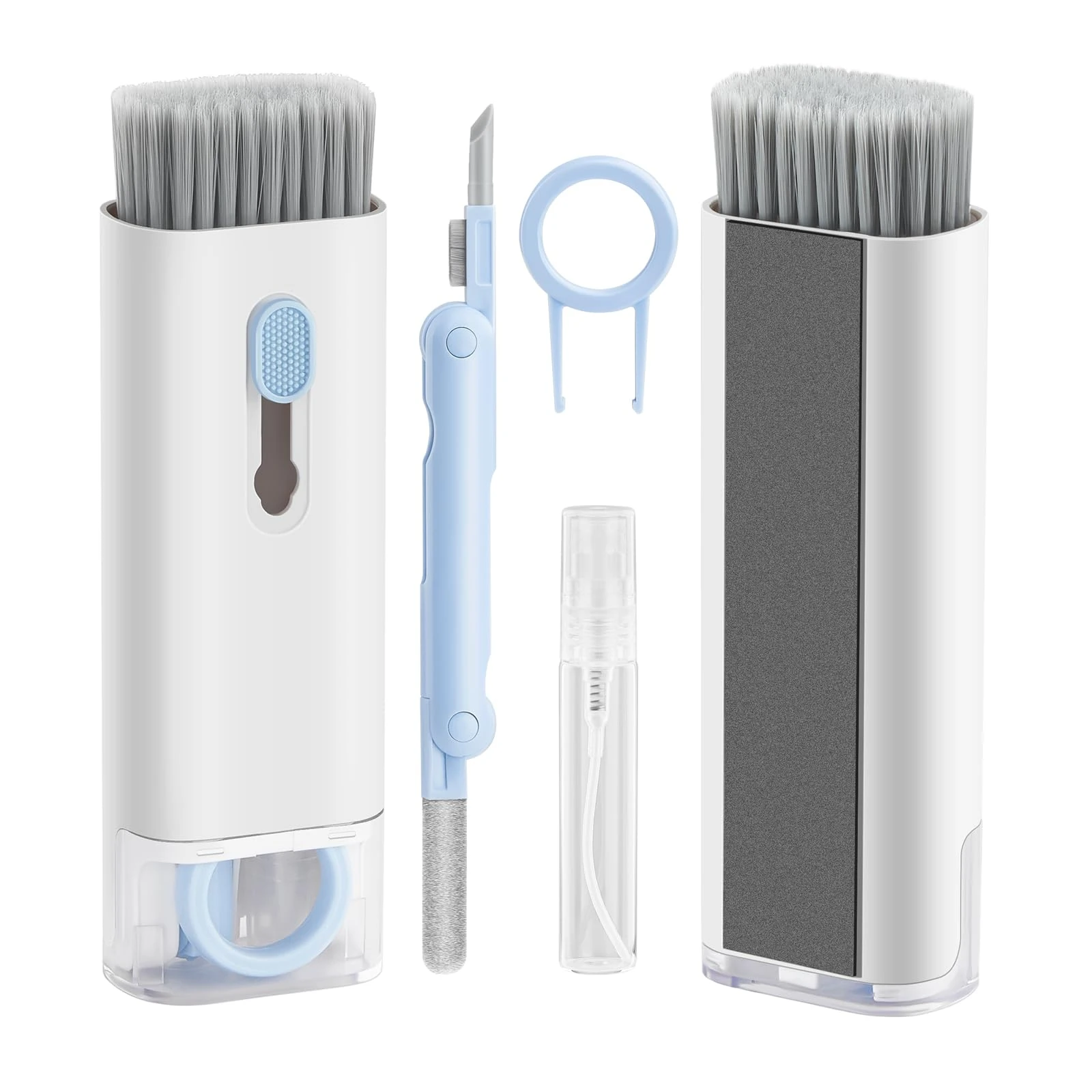 JOEJONI 7 in 1 Keyboard Cleaning Kit, Multifunctional Keyboard Brush, Keyboard Cleaner, Phone Cleaning Kit, for Cleaning Laptop, Keyboard, Earbuds, Cellphones