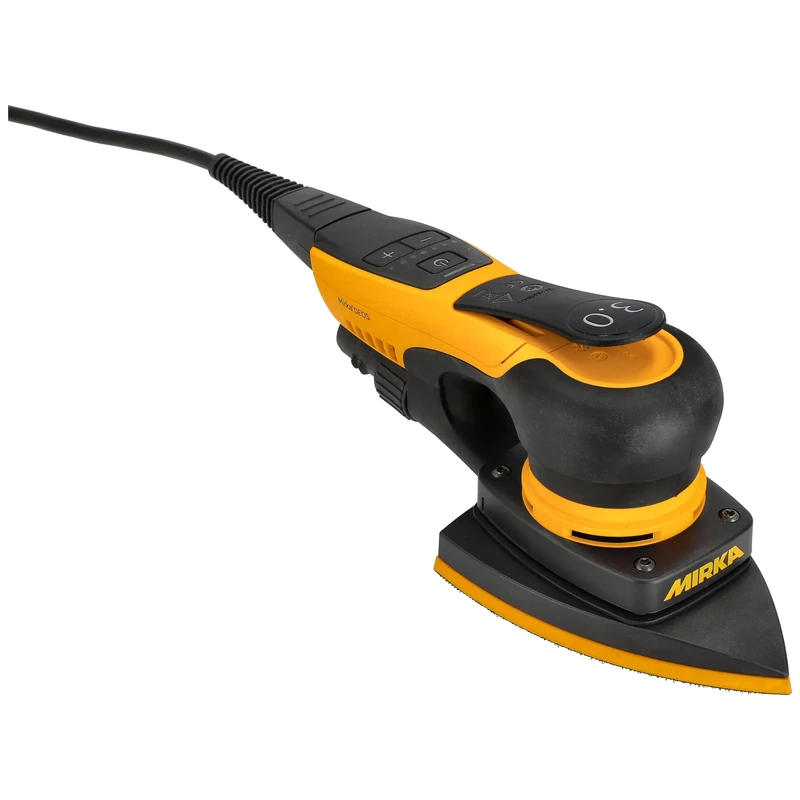 Mirka DEOS II 663 Delta Sander 300 W Triangular Low-Vibration Orbital for Dust-Free Sanding of Wood, Drywall & Metal With Hook & Loop Sandpaper / MID6634044