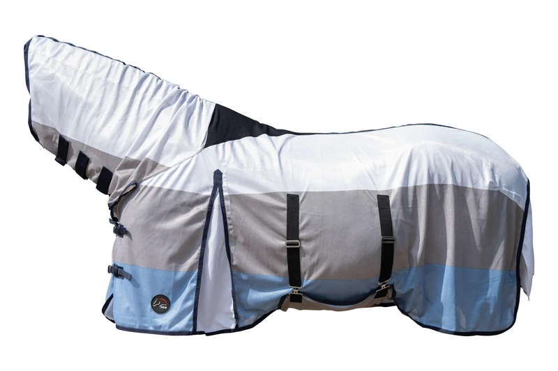 HKM Strong with neck Fly rug Blue/White/Grey 5'6
