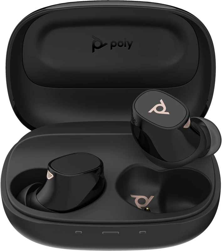 Voyager Free 20 True Wireless Ear Buds + Basic Charge Case (Black) - Adaptive ANC - Noise Cancelling Mics - AI Noise Reduction - Multipoint Connectivity - 8-Hr Battery Life - All-Day Comfort