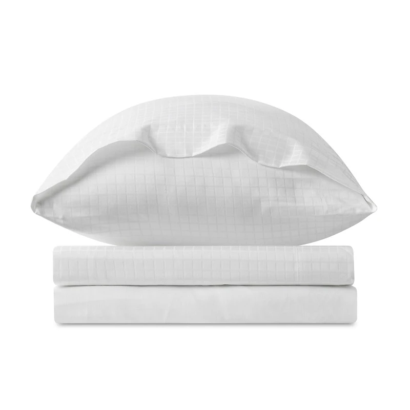 Alexandra House Living Set of Sheets Atia White 150 cm Bed 4 Pieces